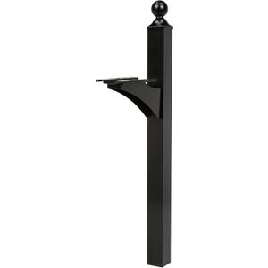 Architectural Mailboxes Landover Aluminum Mailbox Post, Black