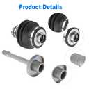 Rear Drive Shaft Yoke Joint Kit Compatible with Honda Rancher 420 TRX420FE 2010 Replacement for 40200-HR3-A20 40300-HP5-600