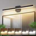 Joossnwell Black Bathroom Light Fixture Over Mirror 5CCT Dimmable Vanity Lights Bar for Bathroom Modern Bath Vanity Light 31.5 Inch Led Bath Lamp ETL Certificated, 31.5 Inch Long