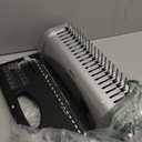 Amazon Basics Comb Binding Machine, 350 Sheets Capacity, for paper sizes A5(15 holes)/Letter(19 holes)/A4(21 holes) with Adjustable Margin, Grey