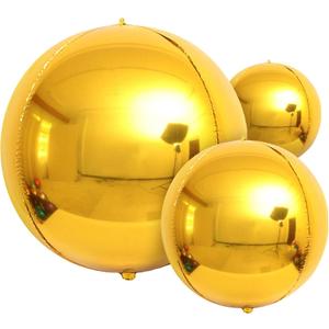 KatchOn, Large Gold Foil Balloons - 22 Inch, Pack of 14 | Gold Mylar Balloons for Golden Party Decorations | Metallic Balloon for Disco, Retirement, Anniversary, Bridal Shower, Birthday Decorations