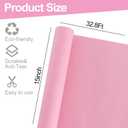 2 x BEISHIDA Dark Pink Gift Wrapping Paper Roll, 15in X 32ft Kraft Bulletin Board Paper Gift Wrap for Christmas Mother's Day Valentine's Day Graduation, Flower Wrap