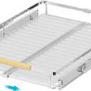 iPEGTOP Pull Out Cabinet Drawer Shelf Organizer, Extendable Sliding Slide Out Pantry Shelves Storage Heavy Duty for Kitchen Cabinets Under Sink, Adjustable Width 12.3~18.1" W x 22.5" D