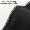 FUTEI Pack of 2 Black Decorative Throw Pillow Covers 16x16 Inch Soft Cozy Solid Boucle Textured Cushion Case,Modern Home Decor for Couch Bed Living Room