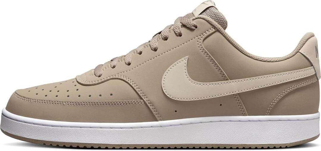 Nike Mens Court Vision Low (9, Khaki/Sanddrift/White)