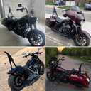 DREAMIZER Detachable Passenger Backrest Glossy Black Quick Release Sissy Bar Compatible with Harly Road Glide Street Glide Electra Glide 2009-2024