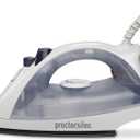 Proctor Silex Iron & Vertical Steamer for Clothes with Nonstick Soleplate, 1200 Watts, Adjustable Spray and Blast Steam Settings, Auto Shutoff, White (17150Y)