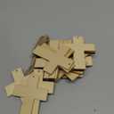 24 PCS Linden Wood Crosses Measuring 2.8 X 3.9 X 1/8 Inches are Perfect for DIY Crafts Easter Church Events and Hanging Decorations
