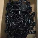 Otoolling 40pack Slat Wall Gun Cradles Heavy Duty Gridwall Gun Cradles Black Metal Display Hanger Vinyl Coated Horizontal Hooks for Rifle Shotgun and Bow