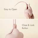 Moonkie Silicone Pacifier Holder Case, Cute Portable Pacifier Storage Case, 2 Pack
