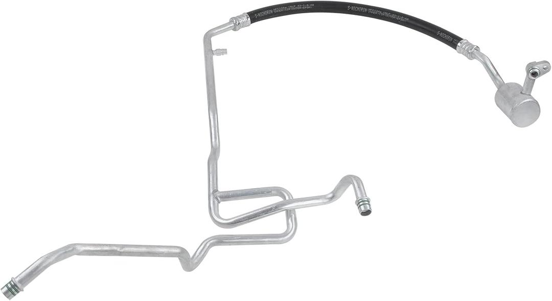 A-Premium A/C Suction Hose Assembly Compatible with Toyota Sienna, 2007 2008 2009 2010, 3.5L, DOHC, with Rear A/C, Compressor to Evap