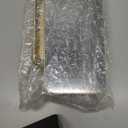 Peakeep Slim Digital Mirror Aesthetic Alarm Clock for Bedrooms Desk Decor - Plug in Electric Big LED Modern Small Clock for Office Living Room, Battery Backup, 6 Dimmers (Gold)