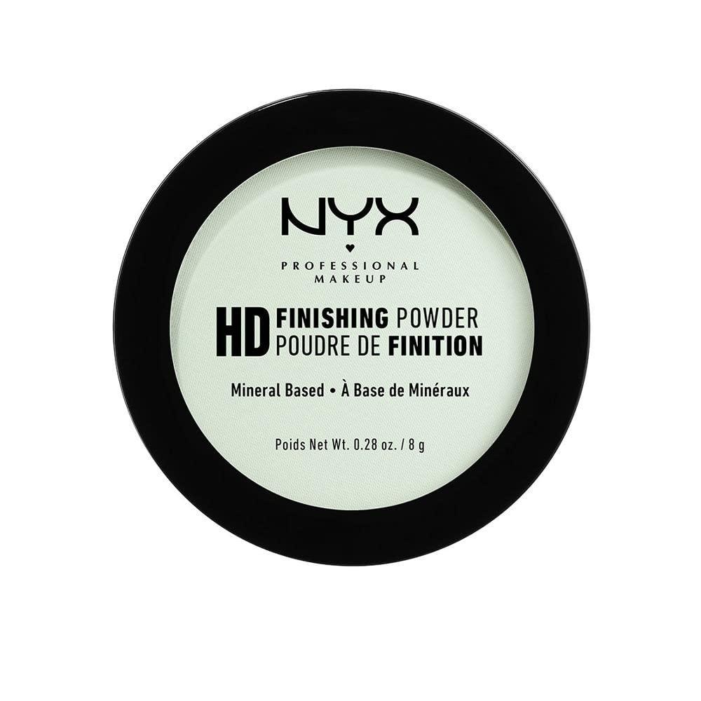 NYX PROFESSIONAL MAKEUP HD Finishing Powder, Pressed Setting Powder - Mint Green (0.28 Ounce (Pack of 1))