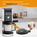 NC500 Series Outer Bowl Lid for Creami Deluxe Ice Cream Maker Compatible with Ninja NC500,501 Series -Replacement Lid for Creami Accessories - Perfect Fit