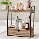 Boulphia 2-Tier Bathroom Organizer Countertop, Bathroom Sink Organizer Countertop, Vanity, Counter Shelf, Brown