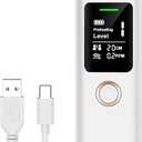 Bad Breath Tester, Smart Breath Odor Detector,Portable Contactless Bad Breath Checker,USB Charging,Display Bad Breath Level/Gas Concentration/Social Distance, (White)