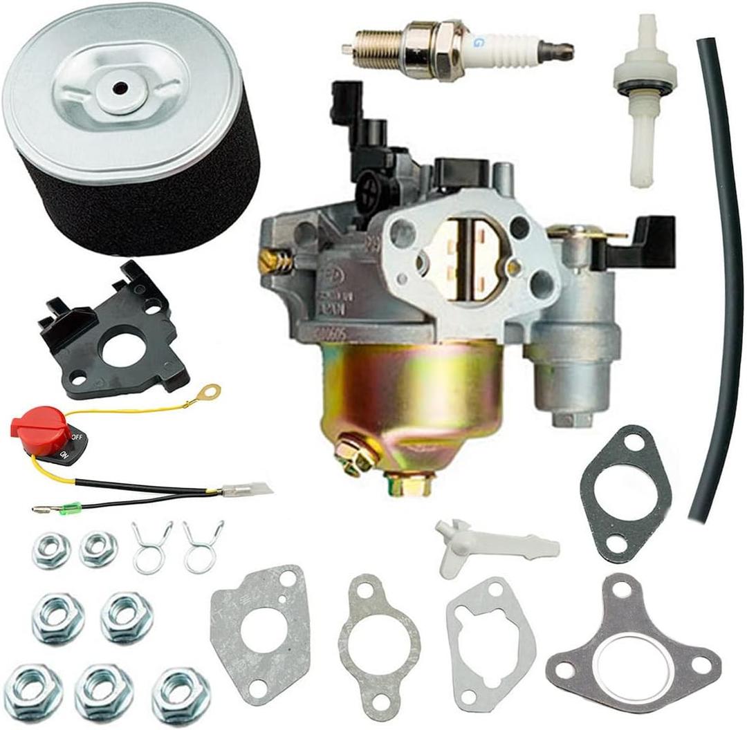 Ruma Adjustable Carburetor Air Filter Spark Plug Kit for Honda GX240 GX270 Engine