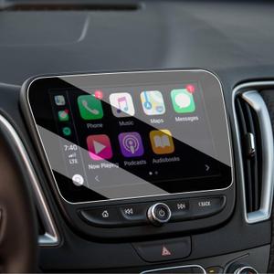 TTCR-II Tempered Glass Screen Protector 8-Inch Compatible with Chevrolet Malibu Premier 2016-2025, LS/RS 2019-2025, for Equinox Premier 2018-2024, for Volt LT/Premier 2016-2019 Screen Protector