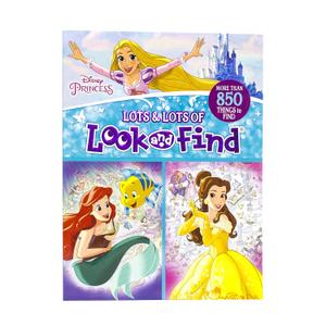 Disney Princess Cinderella, Ariel, Belle, and More! - Lots and Lots of Look And Find Activity Book - PI Kids