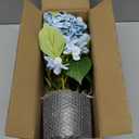 Hollyone Light Blue Hydrangea Artificial Flowers Plant Potted 19.7" Faux Silk Hydrangea Flower Tree Arrangements for Home Bathroom Office Table Centerpiece Shelf Decorations (3 Head Hydrangea)