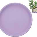 M METERXITY 1-Pack Ceramic Plant Saucers, 5.3 Inch ID Flower Pot Plant Saucers for Indoor/Outdoor, Round Flowerpot Drip Tray [5.9 Inch OD, White]