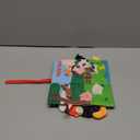 beiens Baby Books Toys, Touch and Feel Crinkle Cloth Books for Babies, Infants & Toddler, Early Development Interactive Car & Stroller Soft Toys for Boys & Girls (Farm Tails-1 Book)