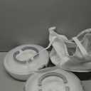 Vesici Set of 3 12'' Round Pie Holder Insulated Thermal Casserole Carriers for Hot or Cold Food 2 Pcs Plastic Cake Container with Lid Handle Portable Cake Carriers for Transport Cupcake Pie Pastry