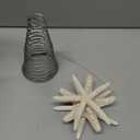 Demissle Natural Starfish Tree Topper Beach Christmas Tree Topper 6 Inch Starfish Treetop Decoration Coastal Christmas Holiday Decoration for Sea Beach Themed Xmas Home Decor