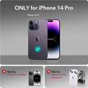 ESR for iPhone 14 Pro Case, Compatible with MagSafe, Shockproof Military-Grade Protection, Scratch-Resistant Back, Magnetic Phone Case for iPhone 14 Pro, Classic Hybrid Case, Clear