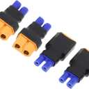 2Pairs EC2 to XT60 Plug Male Female Adapter Connector for RC FPV Drone Car Lipo NiMH Battery Charger ESC