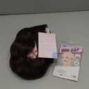 Highlight Layered Wigs with Bangs 14 Inch Short Mixed Brown Glueless Ready-to-Go Straight Synthetic Bob Wigs for Women Realistic Scalp Daily Cosplay Use