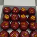 Toopify 16PCS Artificial Red Apples, Red Delicious Faux Apples, Plastic Fruit, Fake Lifelike Simulation Fruit for Home Kitchen Table Basket Decoration, 3.43" x 2.95"