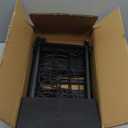 Mustorn Pots and Pans Organizer Under Cabinet, Expandable 2 Tier Under Sink Organizers and Storage Adjustable Height Kitchen Pot and Pan Lid Holder Rack with 12 Dividers Under Cabinet Shelf(Black)