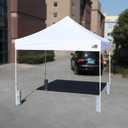 Eurmax USA 4-Pack Universal Upgraded Commercial Canopy Weights - Leg Weight Bottles for Pop Up Canopy Tents, Gazebos&Shelters - Easy Wrap-Around Hook&Loop Installation, Multi-Fill: Water, Sand, Gravel&More