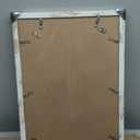 16x24 Frame Set of 2, Distressed White Wood Style - Display 16 x 24 Picture without Mat or 12x18 Picture with Mat, Wall Mounting Horizontal and Vertical