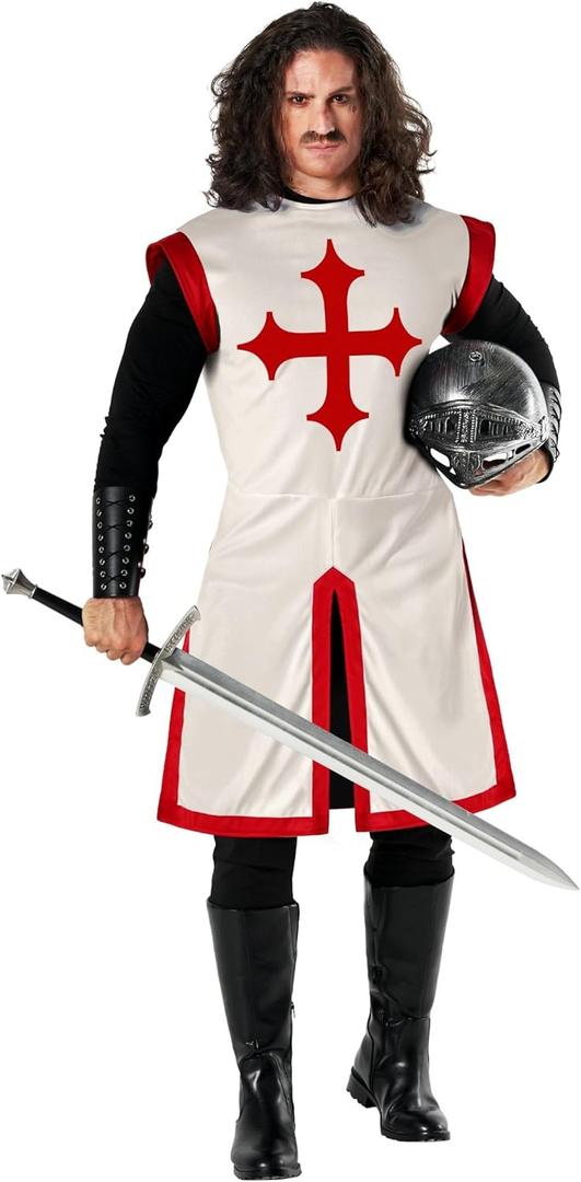 Morph Medieval Knight Costume - Adult Halloween Costume for Men (Medium)