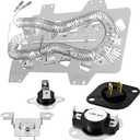 UpgradedDC47-00019A Heating Element for SAMSUNG Dryer DV42H5000EW/A3 DV45H7000EW/A2 DV40J3000EW/A2 DVE50R5400V/A3 DV42H5200EP/A3 DVE50R5200W/A3 DVE50M7450W/A3 3 DV210AEW/XAA by TOMOON