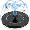 3.5W Solar Powered Water Fountain for Bird Bath Solar Water Pump with 6 Nozzles,Floating Solar Fountain Pump Outdoor Garden Bird Bath Fountain