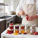 4 oz Glass Mason Jars with Airtight Silver Lids and Bands, 40-Pack with Stickers, Tags & Twines, Mini Canning Jars for Jams, Honey, Spices, Dried Snacks, DIY Crafts, Wedding Favors