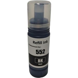 552 Ink Bottles Compatible Refill Ink Replacement for 552 T552 Work for ET-8500 ET-8550 8500 8550 Printer, 2 Pack, Black