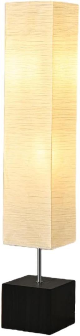 46" Floor Lamp, Solid Wood Base, Xuan Paper Shade