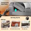 Cat Scratch Protector for Sofa - Couch Protector from Cat Claws Fit for Both Arm Side of Sofa,Couch Corner Scratcher with Expanded Coverage Color-Matched Sisal Pad Universal Fit