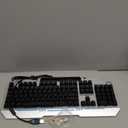 AULA Keyboard, T102M 104 Keys Hot Swappable Mechanical Gaming Keyboard with Rainbow Backlit, Red Switches, All-Metal Panel, Media Control Knob, Programmable USB Wired Keyboards for MAC Xbox PC Gamers