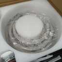 Gold Ceiling Fans with Lights, 72 Inch Large Modern Ceiling Fan with Remote Control for Living Room Kitchen, 3 CCT, 6 Speed Reversible DC Motor, Dual Finish