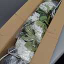 2 Pcs 3 Ft Artificial Hydrangea Trees Potted, UV Resistant Faux Silk Hydrangea Plant in Pot for Indoor Outdoor Decoration, Hydrangea Topiary for Garden Office Home Porch Patio Decor (2, White)