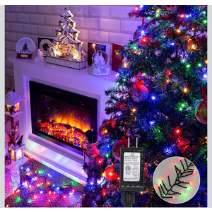 EcoNour 41 Ft 1000 LED Cluster Twinkle Lights for Christmas Tree, 8 Modes String Lights for Decoration with Timer and Memory Function, Multicolor Sparkle Lights for Magical Home & Outdoor