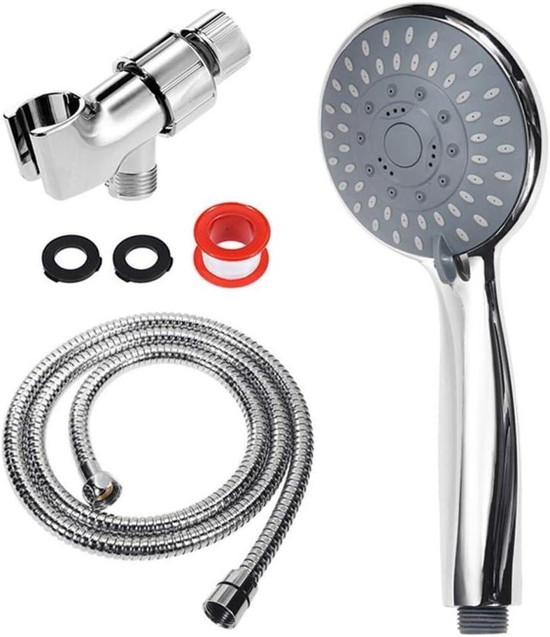 Shower Head Stainless Steel Water Saving High Pressure Handheld Shower Heads with Stainless Steel Hose+Shower Bracket Showerhead
