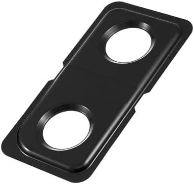 WB34K10010 Drip Pans XL44 Stove Replacement Parts for GE Oven Double Burner Drip Pan Black Left Side Stainless Steel GE Hotpoint Spectra Stove Drip Pans Range Stove Top Cooktop Drip Bowls 1 Pcs