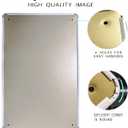 Payment is Due When Services are Rendered Metal Tin Sign, Payment Reminder for Hotel Private Venue Rust-Free Aluminum, Indoor/Outdoor Use 12x8 inch