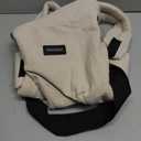 Momcozy Baby Carrier with Natural Cotton Linen, Built to Last, Ergonomic Design, 7-45lbs for Infant and Toddler, Lightweight and Comfortable, Hands-Free for Moms&Dads, Light Amber